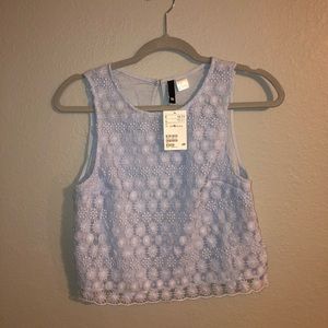 H&M Lace Crop Top NWT